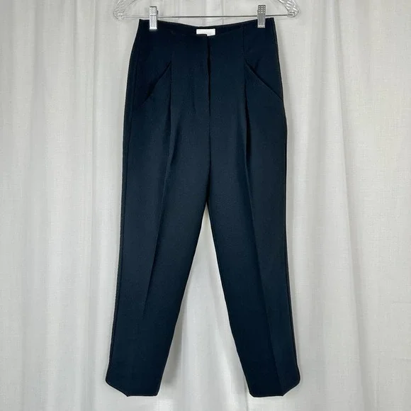 Wilfred Womens Dress Pants 00 Black Cropped High Waist Tapered Career Office - Picture 1 of 15